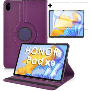 M.TK Moveteck Huawei Honor X9 11.5 Inç Kılıf 360 Dönebilen Standlı Kapaklı Tablet Kılıfı + Ekran Koruyucu 2in1 Zırh Set