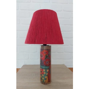 Retro Now Flor Ahşap Ayaklı Abajur