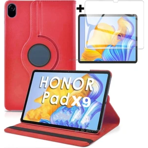 M.TK Moveteck Huawei Honor X9 11.5 Inç Kılıf 360 Dönebilen Standlı Kapaklı Tablet Kılıfı + Ekran Koruyucu 2in1 Zırh Set
