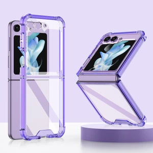 Samsung Galaxy Z Flip 5 Şeffaf Hava Yastığı Cep Telefonu Kılıfı (Yurt Dışından)