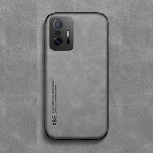 Xiaomi 11T Cilt Hissi Manyetik Çekim Cep Telefonu Kılıfı (Yurt Dışından)
