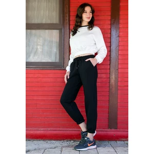 Pamuklu Regular Fit Şardonlu Jogger Eşofman Altı Bayan Eşofman Altı 5864276K