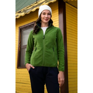 Slim Fit Anti-Pilling Tüylenme Yapmayan Fermuarlı Cepli Polar Hırka Bayan POLAR 5907002