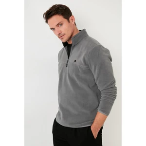 Slim Fit Anti-Pilling Tüylenme Yapmayan Bato Yaka Kışlık Şardonlu Polar Erkek POLAR 5906001