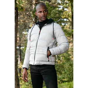 Kapüşonlu Fermuarlı Cepli Slim Fit Mont Erkek Mont 6490001
