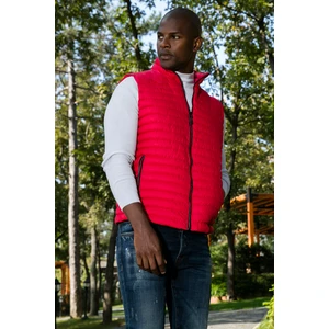 Slim Fit Suya ve Rüzgara Dayanıklı Dik Yaka Konforlu Şişme Yelek Erkek Yelek 649020