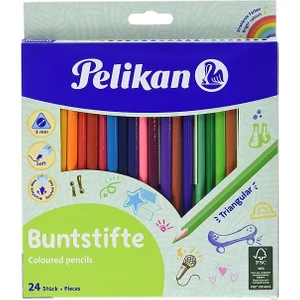 Kuru Boya Kalemi Üçgen 24 Lü Kutu