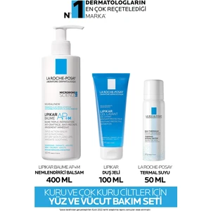 La Roche-Posay Kuru ve Çok Kuru Ciltler Için Yüz ve Vücut Bakım Seti