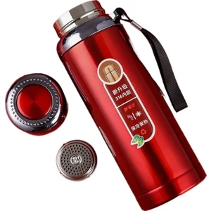 Paslanmaz Çelik Saplar Büyük Kapasiteli Spor Su Şişesi Termos Bardak (Yurt Dışından)