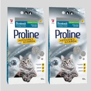 Proline Aktif Karbonlu Topaklanan Kedi Kumu 10 Lt x 2 Adet