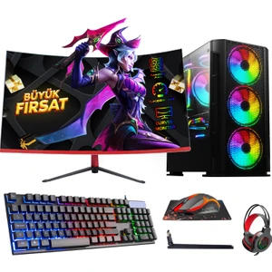 Bf Rog Plus İ5-9400F 16RAM 480SSD GTX750Tİ-4GB 23,6 Curved Gamıng Pc