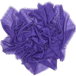 Naz İpek Keten Flamlı Ince Yazma Eşarp 100X100CM