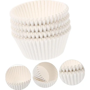Tinky Winky Beyaz Muffin Cupcake Mini Kek Kalıbı Kapsülü 100 Adet