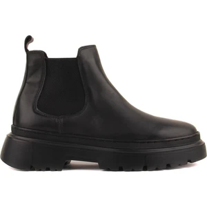 Sail Lakers - Siyah Deri Erkek Chelsea Bot