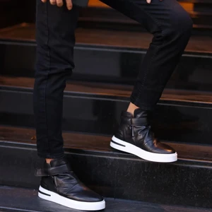 Saillaker’s Sail Lakers - Siyah Deri Erkek Bot