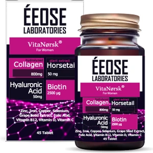 Collagen Tablet ( Kollajen + Hyaluronik Asit + Atkuyruğu + Biotin + C Vitamini) 45 Tablet