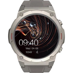 FutureGo Mix2 IP68 Su Geçirmez Nabız Spor Sağlık Sp02 Kan Oksijeni Takibi Arama Özellikli iOS & Android Amoled Ekran 36mm Akıllı Saat Gün Solace Gri