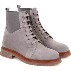 Emma Vizon Kadın Bağcıklı Süet Deri Bot