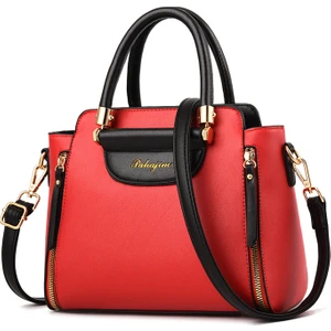 Yaowei HB Katlanabilir Çanta Kadın Yeni Moda Kontrast Çanta Büyük Kapasiteli Tek Omuz Crossbody Çanta Modaya Uygun (Yurt Dışından)