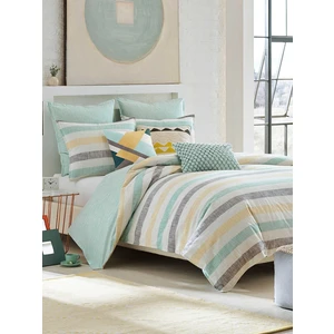 Ely Parker Kolay Ütü-Tek Kişilik Nevresim Takımı (90X190 Lastikli Çarşaf+Yorgan Kılıfı+Y. Kılıfı) Yeşil