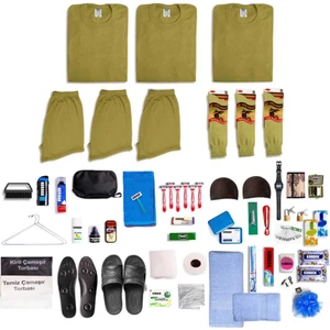 3'lü Her Şey Dahil Asker Malzemeleri Seti Bedelli Acemi