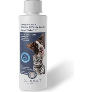 Superfish Oil+ Kedi ve Köpekler Için %100 Doğal Somon Yağı 250 ml