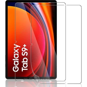 M.TK Moveteck Samsung Galaxy Tab S9 Fe + Plus 12.4 Inç Tablet Ekran Koruyucu Cam Nano Esnek Kırılmaz Tam Kaplar