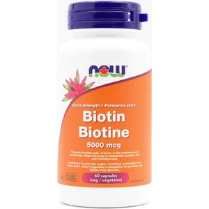 Foods, Biotin, 5,000 Mcg, 60 Veg Capsules