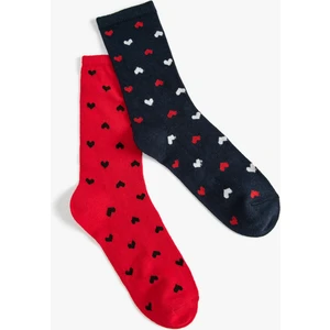 Kalpli Çorap Seti 2'li Renkli