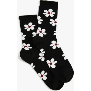 Çiçekli Soket Çorap