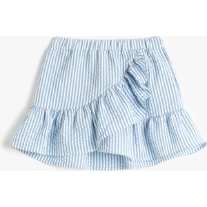 Mini Etek Fırfırlı Beli Lastikli