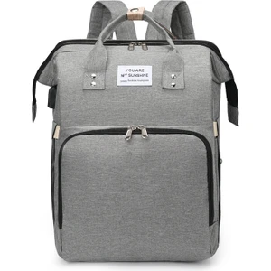 Büyük Kapasiteli USB Anne Yatak Çantası, Anne ve Bebek Çantası (Yurt Dışından)