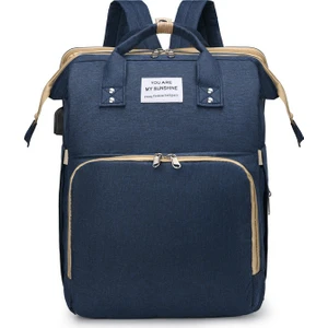 Büyük Kapasiteli USB Anne Yatak Çantası, Anne ve Bebek Çantası (Yurt Dışından)