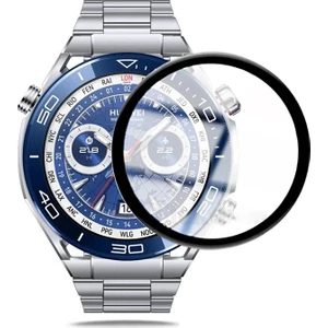 Novstrap Huawei Watch Ultimate ile Uyumlu Ekran Koruyucu Nano Esnek Cam Tam Kaplayan Ppm