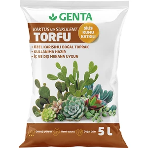Kaktüs ve Sukulent Bitkileri için Organik Toprak 5Lt.  