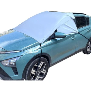 Araç Yarım Branda Araba Oto Kar Buz Önleyici Branda Ön ve Yan Cam Güneş Koruyucu Örtü Güneşlik