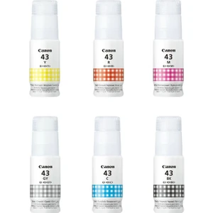 Pixma G540, G640, G570, G670 Seti Için Orjinal Gı-43 Mürekkep  6 Renk
