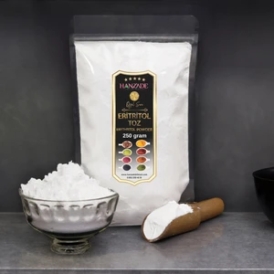 Hanzade Bitkisel Eritritol Pudra Form Doğal Toz Tatlandırıcı 250 gr Sıfır Kalori