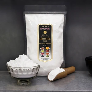 Hanzade Bitkisel Eritritol Pudra Form Doğal Toz Tatlandırıcı 1 kg Sıfır Kalori