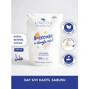 Çok Amaçlı Doğal Bitkisel Sıvı Kastil Sabunu Lavanta Kokulu Antibakteriyel Banyo Sabun 1200 ml