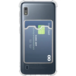 Caseart Samsung Galaxy A10 Kapak Kamera Korumalı Kartlıklı Darbe Emici Özellikli Şeffaf Silikon Kılıf