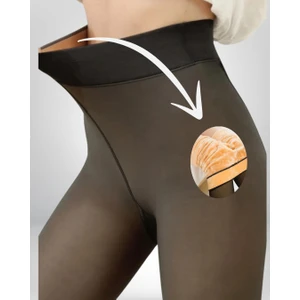 Kadın Ten Görünümlü Içi Pelüşlü Toparlayıcı Külotlu Çorap