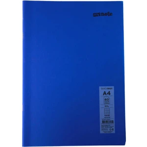 Text Neon A4 60 Yaprak Kareli Plastik Kapak Defter