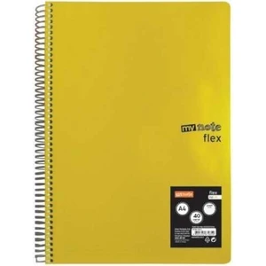 A4 140 Yaprak Spiralli Plastik Kapak Defter