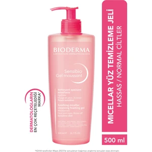 Bioderma Sensibio Foaming Gel Hassas ve Normal Ciltler Durulanan Micellar Yüz Temizleme Jeli 500 ml