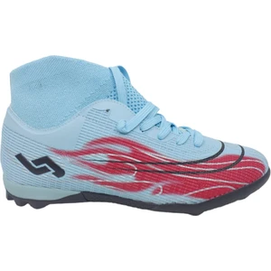 29677 Mavi Erkek Çoraplı Model Halı Saha Futbol Ayakkabısı