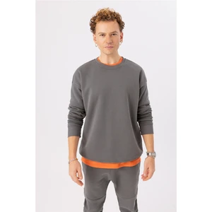 Erkek Vibe Oversize Antrasit Sweatshirt
