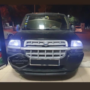 ŞüsCarOto Aksesuar Fiat Doblo D1 2000-2005 Uyumlu Üniversal Astra H Lip Esnek Ön Lip 2 Parça Tampon Altı Dil Karlık Ön Ek