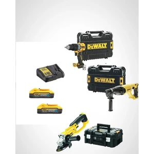 DCH133NT ( 2.6j ) + DCD805NT ( 90 Nm ) + DCG412NT ( 125 mm ) + 2x 5 Ah Powerstackakü + 1 Adet Dolum Cihazı