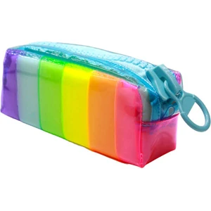 Unıck Color Büyük Boy Silikon Kalem Kutu Gökkuşağı